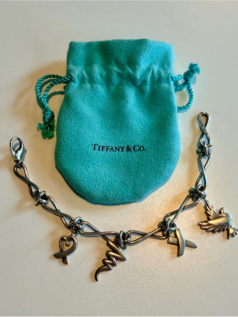 Tiffany Sterling Silver Charm Bracelet